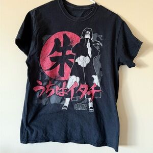 Y2K Vintage Naruto Shippuden Itachi Uchiha graphic T-shirt Medium